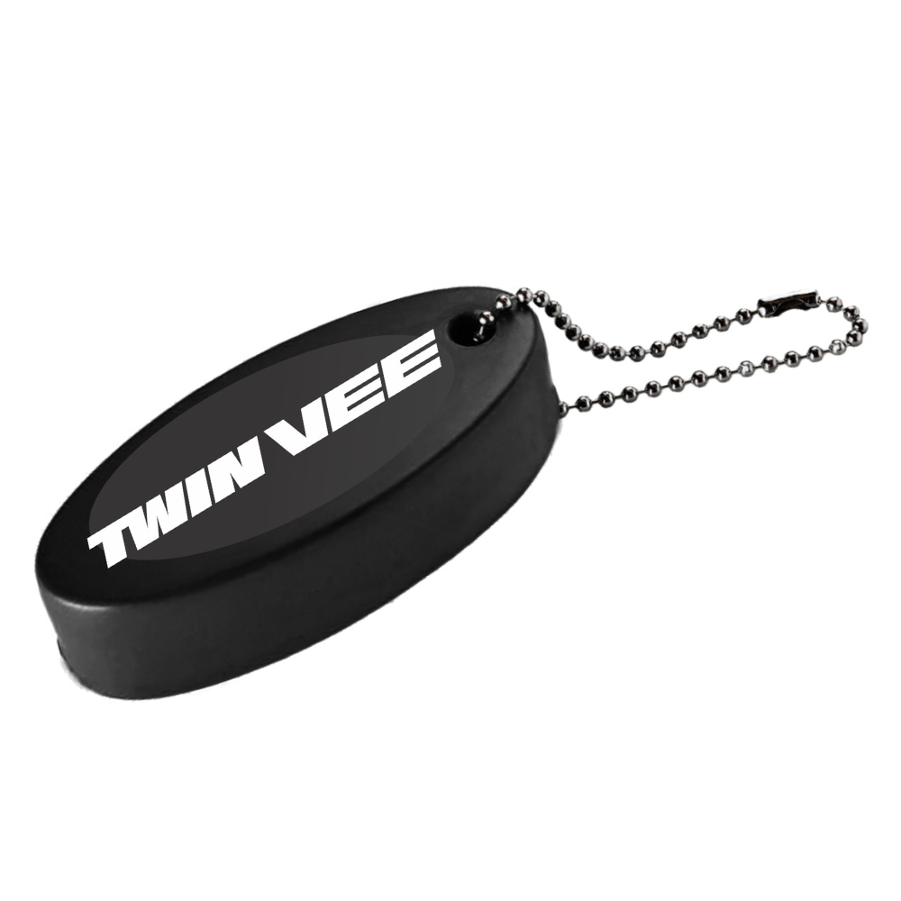 Twin Vee Floating Keychain - Black
